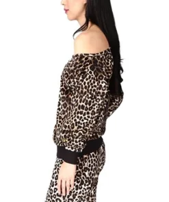 Michael Kors Women's Cheetah Off-The-Shoulder Top -CeCe cloth-shop 22607662 fpx