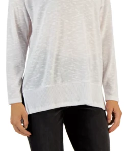 Style & Co Women's V-Neck Snit Top, Created For Macy's -CeCe cloth-shop 22633853 fpx