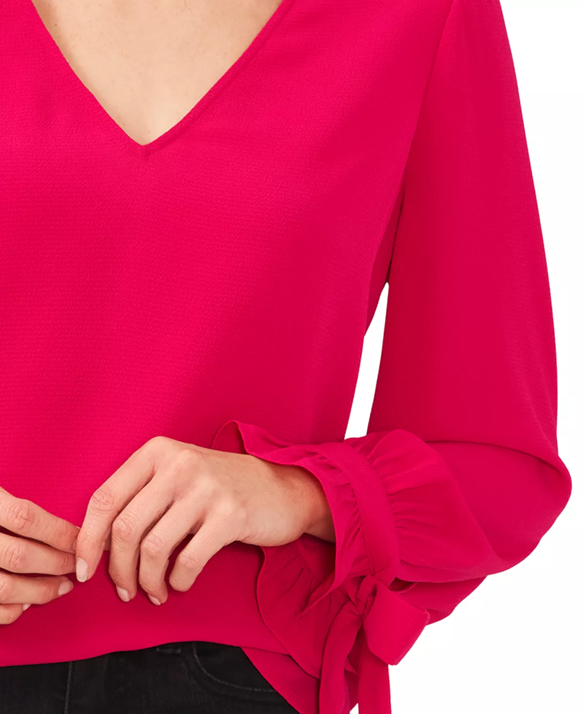 CeCe Tie-Cuff Top 3 CeCe Tie-Cuff Top - Image 3