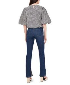 Vince Camuto Women's 3/4 Bubble Sleeve Tie Front Blouse -CeCe cloth-shop 22690949 fpx