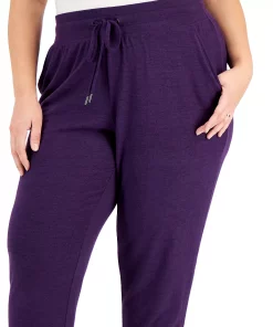 ID Ideology Plus Size Drawstring Knit Joggers, Created For Macy's -CeCe cloth-shop 22717130 fpx