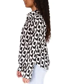 Sanctuary Women's Wide-Cuff Button-Front Shirt 8 Sanctuary Women's Wide-Cuff Button-Front Shirt -CeCe cloth-shop 22718378 fpx