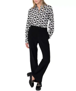 Sanctuary Women's Wide-Cuff Button-Front Shirt 10 Sanctuary Women's Wide-Cuff Button-Front Shirt -CeCe cloth-shop 22718379 fpx