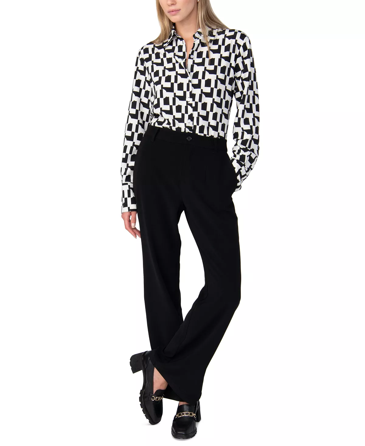 Sanctuary Women's Wide-Cuff Button-Front Shirt 5 Sanctuary Women's Wide-Cuff Button-Front Shirt - Image 5