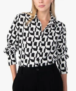 Sanctuary Women's Wide-Cuff Button-Front Shirt 9 Sanctuary Women's Wide-Cuff Button-Front Shirt -CeCe cloth-shop 22718380 fpx