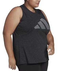 ADIDAS Plus Size Sleeveless Logo-Front Tank Top -CeCe cloth-shop 22722063 fpx
