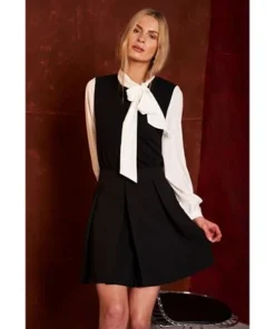 CeCe Women's Mix-Media Knit Top -CeCe cloth-shop 22723948 fpx