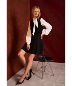 CeCe Women's Mix-Media Knit Top -CeCe cloth-shop 22723949 fpx