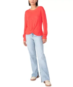 Sanctuary Women's Knotted-Front Long-Sleeve Knit Top 9 Sanctuary Women's Knotted-Front Long-Sleeve Knit Top -CeCe cloth-shop 22729810 fpx