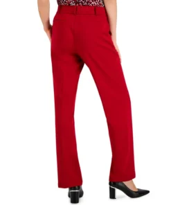 Kasper Women's Faux-Fly Pull-On Wide-Leg Pants -CeCe cloth-shop 22760451 fpx