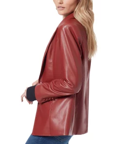 Sam Edelman Faux Leather Double Breasted Jacket -CeCe cloth-shop 22761972 fpx