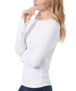 Sam Edelman Layla Solid Long Sleeve Poplin Cuff Top 9 Sam Edelman Layla Solid Long Sleeve Poplin Cuff Top -CeCe cloth-shop 22761989 fpx