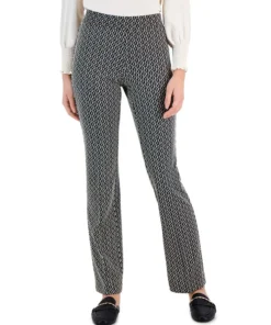Anne Klein Women's Jacquard-Knit Bootcut Pants