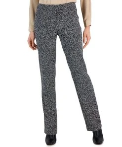 Anne Klein Women's Jacquard Flare-Leg Pants