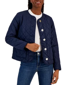 Charter Club Women's Quilted Patch-Pocket Jacket, Created For Macy's -CeCe cloth-shop 22781363 fpx