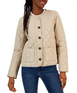 Charter Club Women's Quilted Patch-Pocket Jacket, Created For Macy's -CeCe cloth-shop 22781365 fpx