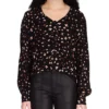 Sanctuary Women's Floral-Print Blouson-Sleeve Button-Front Top