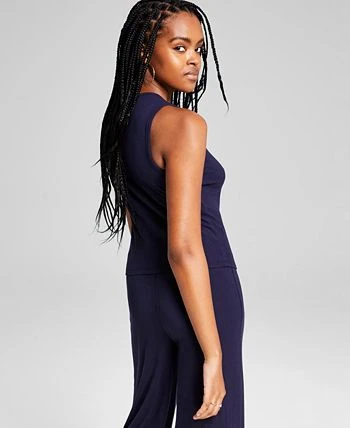 And Now This Women's Ribbed Sleeveless Crew-Neck Top 2 And Now This Women's Ribbed Sleeveless Crew-Neck Top - Image 2