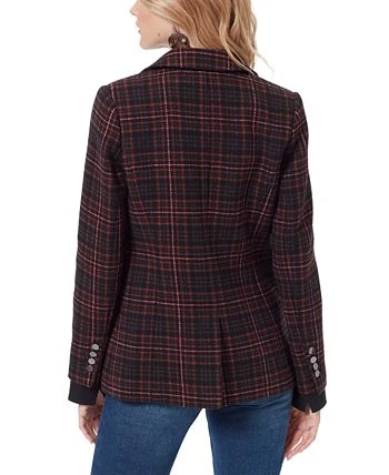 Sam Edelman Women's Margot Embellished Plaid Blazer 2 Sam Edelman Women's Margot Embellished Plaid Blazer - Image 2