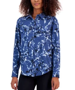 Alfani Women's Button-Front Shirt, Created For Macy's