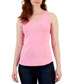 Charter Club Women's Supima® Cotton Scoop-Neck Tank Top, Created For Macy's 21 Charter Club Women's Supima® Cotton Scoop-Neck Tank Top, Created For Macy's -CeCe cloth-shop 22823315 fpx