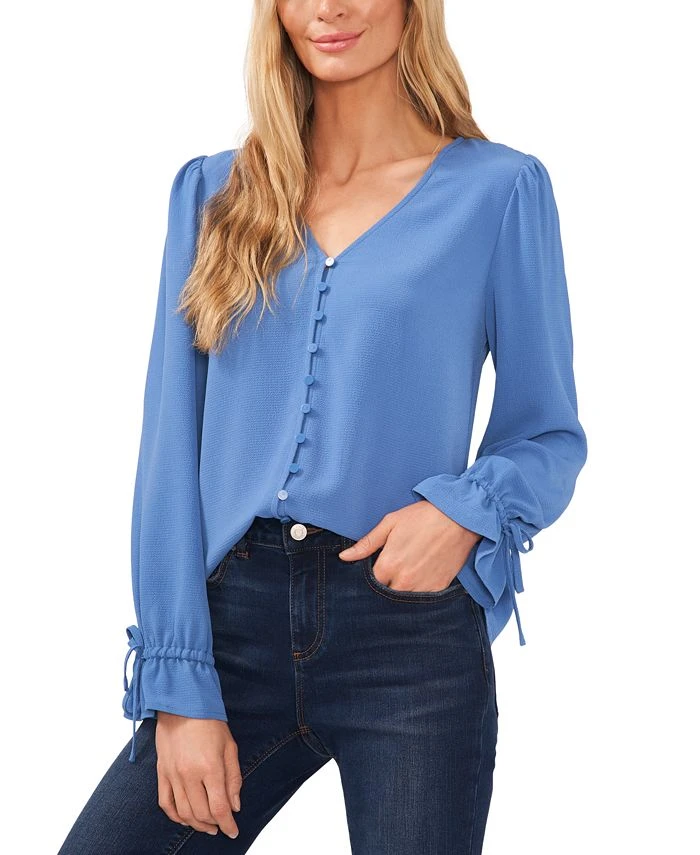 CeCe Tie-Cuff Blouse 1 CeCe Tie-Cuff Blouse