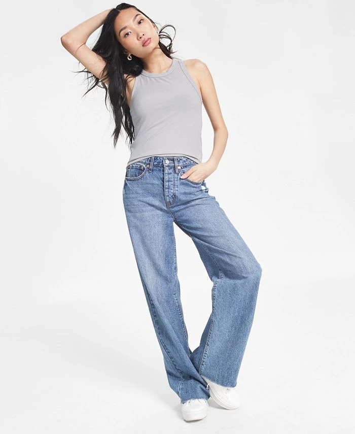 And Now This Women's Sleeveless Crewneck Ribbed Tank Top 1 And Now This Women's Sleeveless Crewneck Ribbed Tank Top