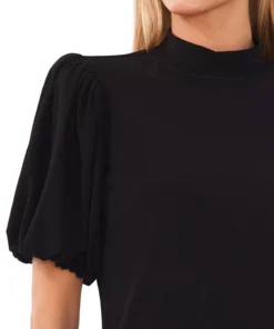 CeCe Women's Mock-Neck Short-Balloon-Sleeve Top -CeCe cloth-shop 22853554 fpx