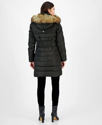 Michael Kors Women's Faux-Fur-Trim Hooded Puffer Coat, Created For Macy's 2 Michael Kors Women's Faux-Fur-Trim Hooded Puffer Coat, Created For Macy's - Image 2