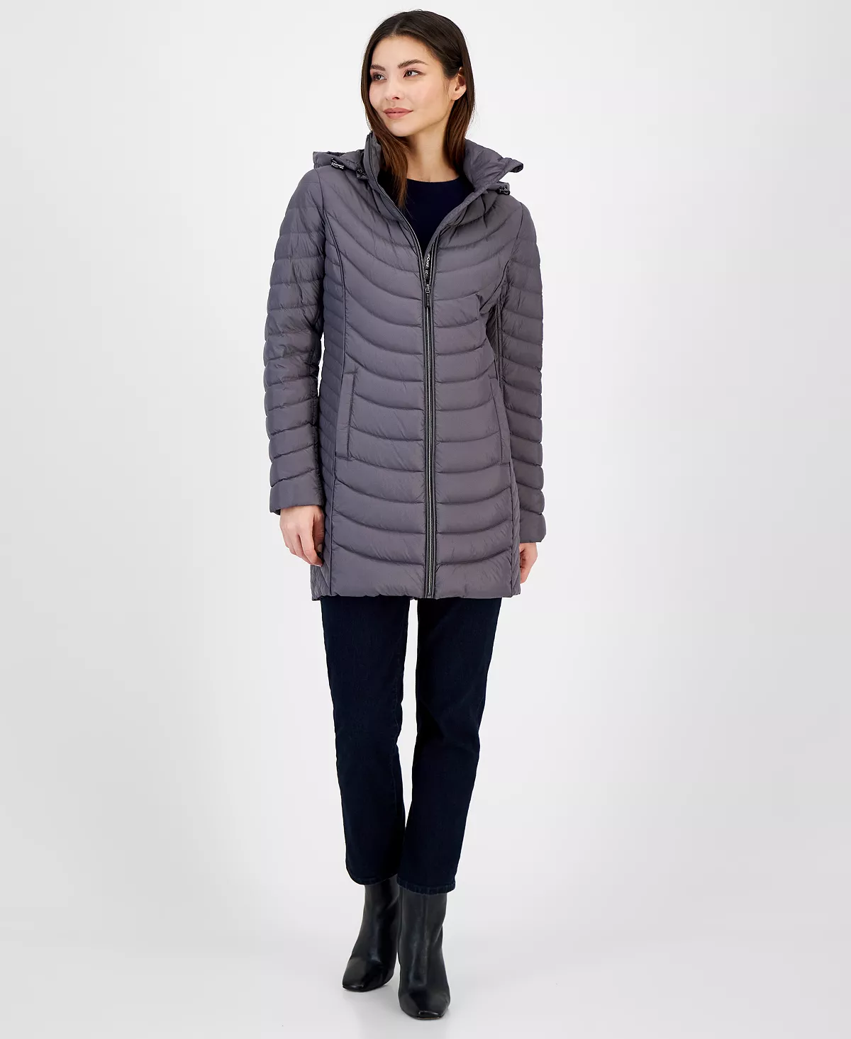 Michael Kors Women's Hooded Packable Puffer Coat, Created For Macy's 5 Michael Kors Women's Hooded Packable Puffer Coat, Created For Macy's - Image 5