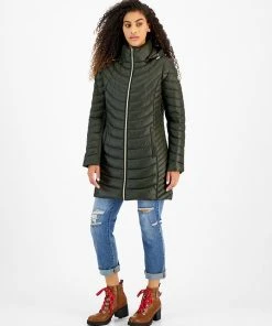 Michael Kors Women's Hooded Packable Puffer Coat, Created For Macy's