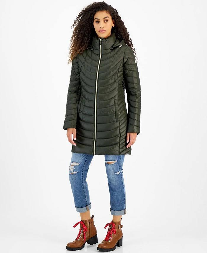 Michael Kors Women's Hooded Packable Puffer Coat, Created For Macy's 1 Michael Kors Women's Hooded Packable Puffer Coat, Created For Macy's