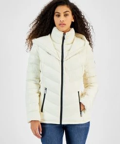 Michael Kors Women's Hooded Down Puffer Coat, Created For Macy's