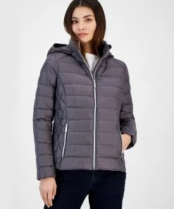 Michael Kors Women's Hooded Packable Down Puffer Coat, Created For Macy's
