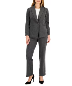 Kasper Women's Zip-Cuff Notched Collar One-Button Jacket, Regular And Petite Sizes 6 Kasper Women's Zip-Cuff Notched Collar One-Button Jacket, Regular And Petite Sizes -CeCe cloth-shop 22855181 fpx