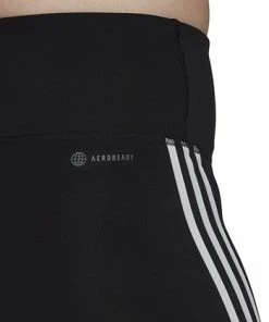 ADIDAS Essentials Plus Size 3-Stripes High-Waisted Shorts -CeCe cloth-shop 22864917 fpx