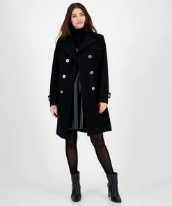 Michael Kors Women's Double-Breasted Peacoat Coat, Created For Macy's