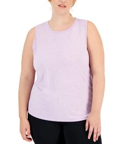 ID Ideology Plus Size Keyhole-Back Tank Top, Created For Macy's