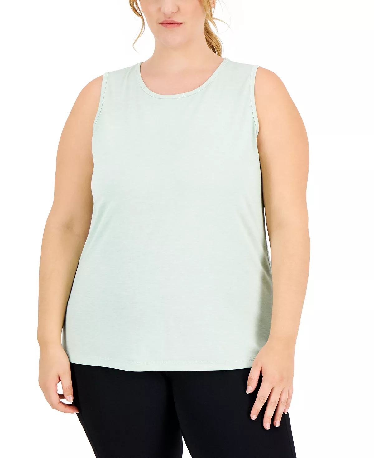 ID Ideology Plus Size Keyhole-Back Tank Top, Created For Macy's 6 ID Ideology Plus Size Keyhole-Back Tank Top, Created For Macy's - Image 6