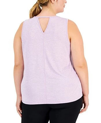 ID Ideology Plus Size Keyhole-Back Tank Top, Created For Macy's 2 ID Ideology Plus Size Keyhole-Back Tank Top, Created For Macy's - Image 2