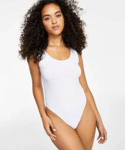 Bar III Seamless Scoop-Neck Thong Bodysuit, Created For Macy's -CeCe cloth-shop 22915080 fpx