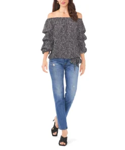 Vince Camuto Women's Off Shoulder Bubble Sleeve Top -CeCe cloth-shop 22942614 fpx