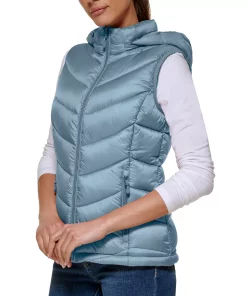 Charter Club Women's Packable Hooded Puffer Vest, Created For Macy's -CeCe cloth-shop 22946563 fpx