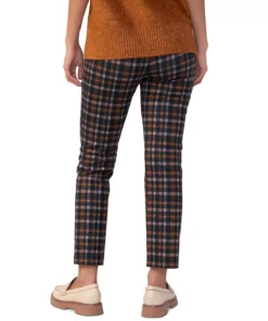 Sanctuary Carnaby Cotton Plaid Kick Crop Pants -CeCe cloth-shop 22946820 fpx