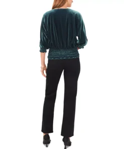 Vince Camuto Women's Dolman-Sleeve Smocked-Waist Top -CeCe cloth-shop 22947716 fpx