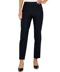 JM Collection Women's Waverly High-Rise Straight-Leg Pants, Created For Macy's