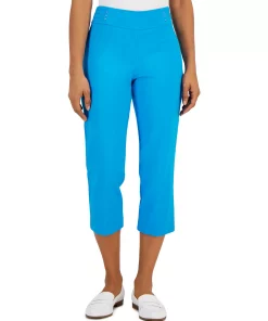 JM Collection Embellished Pull-On Capri Pants, Created For Macy's -CeCe cloth-shop 22967623 fpx