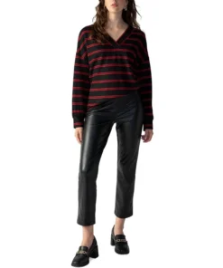 Sanctuary Women's Cozy V-Neck Waffle-Knit Tunic