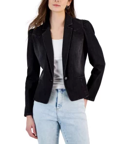 INC International Concepts Women's Puff-Sleeve Blazer, Created For Macy's -CeCe cloth-shop 22980873 fpx