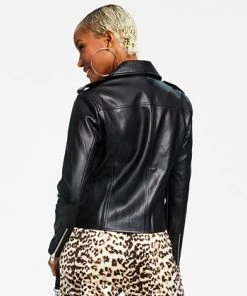 INC International Concepts Women's Faux-Leather Jacket, Created For Macy's -CeCe cloth-shop 22982038 fpx